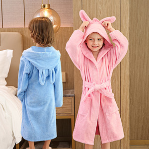 <span class=keywords><strong>Accappatoio</strong></span> per Bambini e Ragazzi 100% Cotone con Cappuccio, Asciugatura Rapida, Morbido e Assorbente 400 GSM, <span class=keywords><strong>Verde</strong></span>, per Bagno - Product Image 4