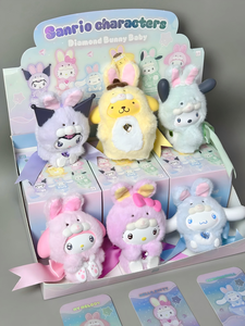 Venta al por Mayor de Cajas Misteriosas Coleccionables de la Serie Diamond Bunny Baby de los Personajes de Sanrio, KUROMI y <span class=keywords><strong>My</strong></span> <span class=keywords><strong>Melody</strong></span> - Product Image 3