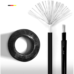 100M <span class=keywords><strong>EN50618</strong></span> H1Z2Z2-K Industrial DC 1500V 4mm 6mm10mm2 Rojo Negro PV Cable de energía Solar cobre XLPE para placa de extensión - Product Image 5