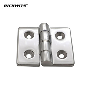 บานพับสแตนเลส RICHWITS 304 แบบ 180 องศา สำหรับประตูหน้าต่างอุตสาหกรรม แบบ 4 รู มาตรฐาน - Product Image 1