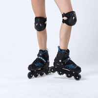 PAPAISON Vente en gros en usine Patins à roulettes en ligne réglables à 4 roues éclairées par LED