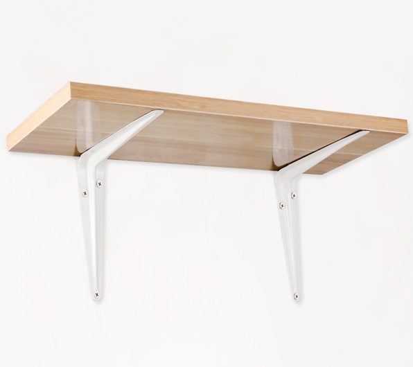 Сверхпрочная полка с порошковым покрытием, настенная фанерная полка, настенный подвесной кронштейн