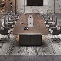 Table de conférence modulaire haut de gamme, créative, écologique et durable en bois pour réunions de bureau, négociations et grands groupes