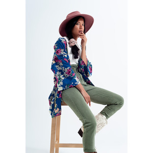 Vaqueros Mom con Cintura Elástica Tipo Bolsa de Papel en Color Caqui - Product Image 6