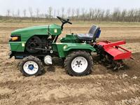 Mini-tracteur compact diesel agricole à vendre, avec rotoculteur, certifié CE