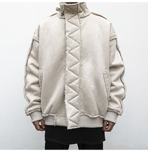 OEM Private Label <strong>Men</strong> Stock Drop Shipping <strong>Shearling</strong> Suede Fashion Fur <strong>Jacket</strong> <strong>Men</strong> - Product Image 3
