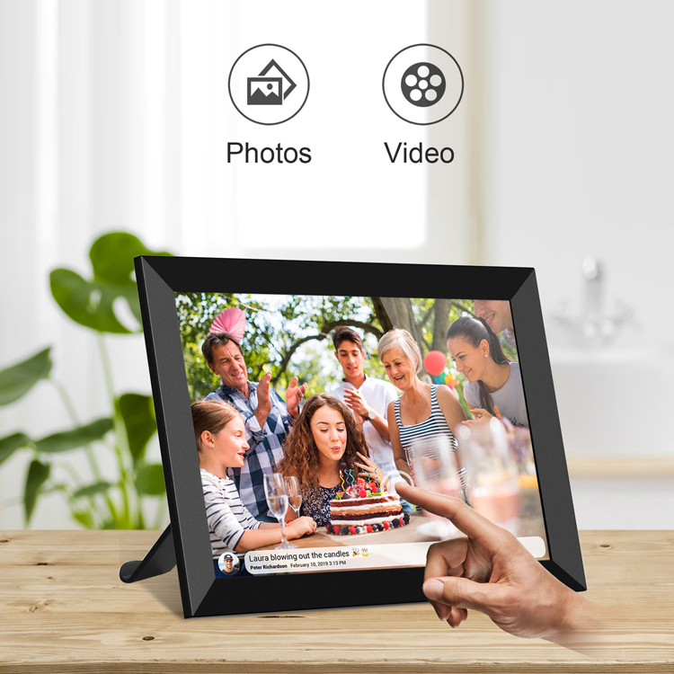 1280x800 IPS Smart Digital Photo Frame 10.1 Inch Remote Control