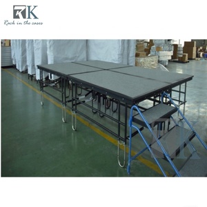 Plataforma de Escenario Móvil Plegable Modular Portátil para Bodas al Aire Libre - Material de Acero Resistente Antioxidante - Product Image 5