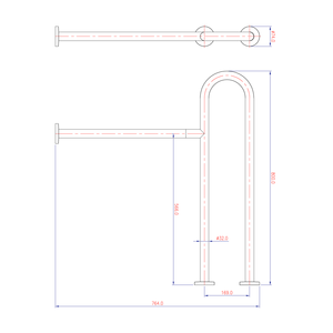 บาร์คว้านสเตนเลสสตีลสำหรับผู้สูงอายุ2025ทำความสะอาดง่ายรับประกัน5ปีดีไซน์ทันสมัยขัดเงา - Product Image 2