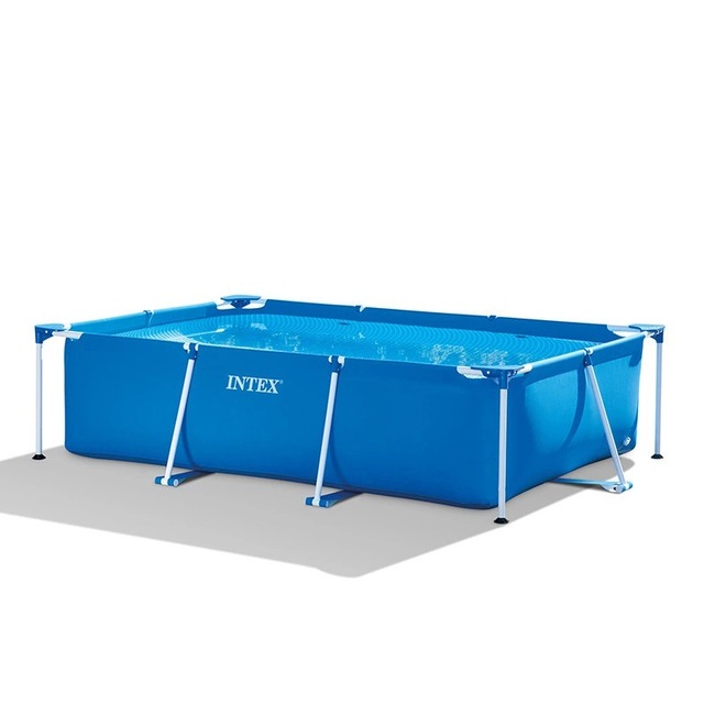 Intex 28272 Pool Swimming Outdoor Easy Set Rectangular Frame Pools Above Ground Metal Folding Swimming Pool Piscina Fuori Terra