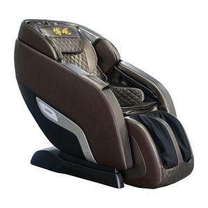 Fauteuil de massage Ningbo, corps entier, rail SL, 61 airbags, à brancher, usage domestique, marron foncé - Product Image 3
