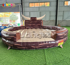 Máquina de Toro Mecánico para Jardín, Juegos de Carnaval, Hpfburg, Toro Mecánico de Rodeo con Colchón <span class=keywords><strong>Inflable</strong></span> de 5m - Product Image 3