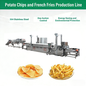 Complete Automatic Potato Chips &amp; French Fries Production Line Industrial Potato <strong>Processing</strong> <strong>Equipment</strong> - Product Image 1