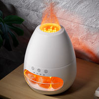 Fabricant chaud vente en gros Portable 200ml diffuseur d'arôme nébuliseur 3D flamme muette humidificateur ions négatifs pierre de sel