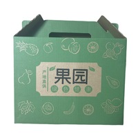 Emballages personnalisés écologiques, poignée en corde de légumes, boîtes en papier recyclables pour fruits