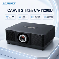 Projecteur d'installation professionnel CAAVITS 12000 lumens WUXGA 1920x1200 3LCD laser pour l'éducation, les salles de conférence
