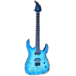 Weifang Rebon 7 string flamed maple electric guitar with locking tuner