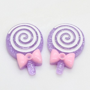 Màu Hỗn Hợp 100 Chiếc Lolly Long Lanh Với Nơ Nhựa Lollipop Kẹo Sổ Lưu Niệm DIY - Product Image 6