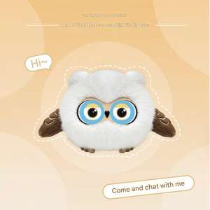 Poupée interactive intelligente Gugu Owl à double yeux, avec dialogue vocal IA, Bluetooth et Wi-Fi, pour la maison connectée - Product Image 3