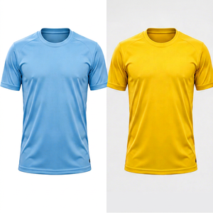 เสื้อฟุตบอลชาย แห้งเร็ว ระบายอากาศได้ดี โพลีเอสเตอร์ 100% แขนกุด คอกลม สำหรับฝึกซ้อมและแข่งขัน ชุดทีมแบบกำหนดเอง - Product Image 1