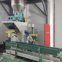 Machine d'emballage de poudre en sachets à ouverture par le haut avec pesage par vis pour l'intégration en ligne de production