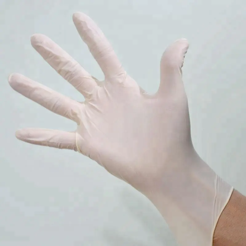 Malezya fabrikaları lateks tıbbi muayene Glovees toz lateks toz muayene Glovees tek kullanımlık
