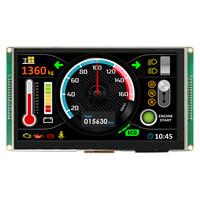 Pantalla inteligente RS485 (Modbus) de 7 pulgadas, táctil capacitivo proyectado, WL0F0007000A8GDAASA00, Winstar, TFT
