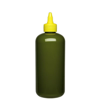 Récipient HDPE noir direct d'usine 150-200ml avec capuchon à double verrouillage, pot de col de 47mm bouteille de supplément