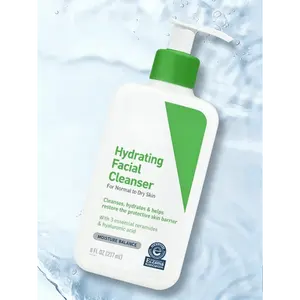 Limpiador Facial Hidratante 8 Fl Oz Para Piel Normal a Seca Con Ceramida y Ácido Hialurónico Equilibrio de Humectación - Product Image 2