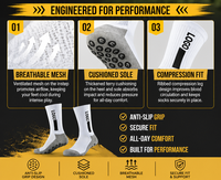 Custom Anti Slip Soccer Crew Socks Breathable Sports Football Grip Socks Anti Slip Towel Bottom Grip Socks for Football Training