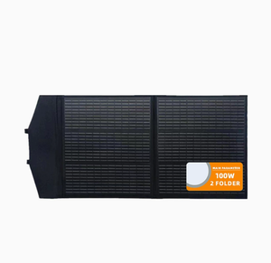 Système solaire portable monocristallin 100W, système d'énergie extérieur pliable avec contrôleur MPPT 5V - Product Image 1