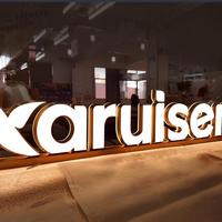 Papan Nama Toko Huruf 3D Custom, Papan Nama LED Luar Ruangan, Huruf Channel untuk Iklan Toko untuk Perusahaan