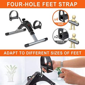Sepeda Mini <span class=keywords><strong>Pedal</strong></span> untuk Olahraga di Bawah Meja, Sepeda Olahraga Magnetik Tipe Recumbent, Sepeda Mini Lipat Digital untuk Latihan <span class=keywords><strong>Pedal</strong></span> - Product Image 4