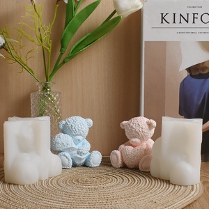 Valentine's Day Resin Mold <b>Cute</b> <b>Bear</b> Silicone Candle Mould for Home Decoration Scented Candle Molds - Product Image 4