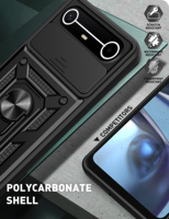 Coques de téléphone portable antichoc avec protection coulissante pour appareil photo pour Tecno Pova Slim 5G Spark Slim 4G 2025, coque arrière en plastique TPU