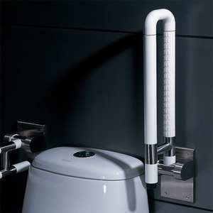 Barra de seguridad para baño, barra de agarre antideslizante de acero inoxidable para inodoro, ancianos, mujeres embarazadas, diseño moderno, capacidad de 200kg - Product Image 1