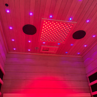 Sauna Seca Infrarroja Moderna para 2 Personas con Terapia de Luz Roja para Interiores, para Spa y Centro de Bienestar