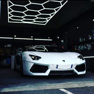 Produits de détail automatique en nid d'abeille barre lumineuse éclairage hexagrid pour Station de lavage de voiture Garage conception de plafond lumières Led hexagonales - Product Image 6