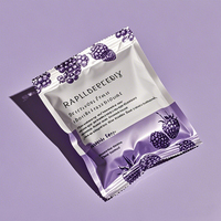 Custom Printed Aluminum Foil Heat Seal Dried Fruit Protein Bar Design Three Side Sealing Mylar Pouch Moisture Proof