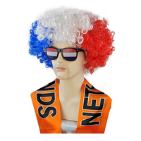 2026 Football Fan Acclamations Supporter Produits Kit Équipe Nationale Drapeau Afro Perruque Lunettes Ensembles Football Fans Ensemble pour Événement Sportif