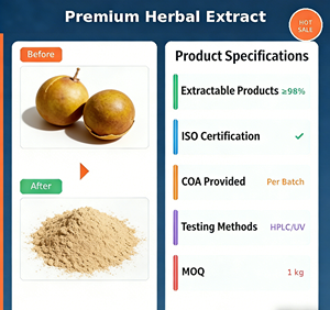 Extracto de Fruta del Monje en Polvo, Fruta del Monje Orgánica en Polvo, Edulcorante de Fruta del Monje en Polvo - Product Image 1
