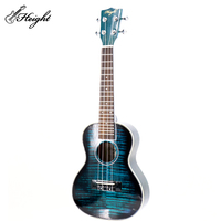 Ukulélé ténor 23 pouces pour enfants motif tigre bleu avec guitare à reliure 5 lignes en palissandre pour jeunes joueurs