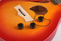 GECKO Stringed Instruments Tiger Maple Electric Guitar Satin Paradis Hollow Body 6 Strings Guitar Electric Guitarra Electrica