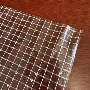 Màu sắc rõ ràng 1000*1000 4*4/3*3 300g ~ 500g vải bạt PVC cho thùng xây dựng, căng thẳng rèm cửa nông nghiệp.