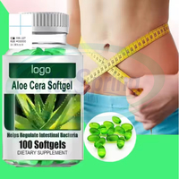 Los mejores productos naturales Cápsula blando de gel de aloe vera Suplemento para quemar grasa saludable Cápsulas blandas de aloe vera