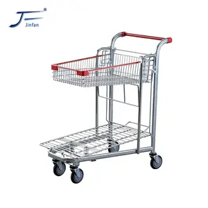 Factory Sale Steel Supermarket cargo handling Platform Warehouse Transport trolley Truck for warehouse