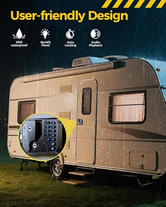 Cerradura de Puerta con Entrada por Contraseña, Sistema sin Llave para RV, Aleación de Aluminio, Entrada por Huella Dactilar, Remolque, Yate, Autocaravana, Pestillo de Seguridad Antirrobo - Product Image 5