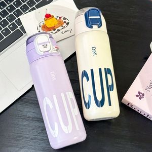 Diy Cup Stainless Steel <b>Thermos</b> 500Ml Large Capacity Portable Water <b>Bottle</b> For Sports Office School Use - Product Image 2