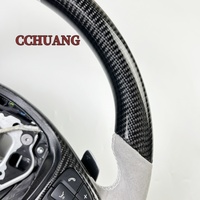 Accessoires Intérieurs de Voiture Personnalisés Volant en Fibre de Carbone Alcantara Mercedes AMG W204 W205 C63 AMG C43 2015-2018