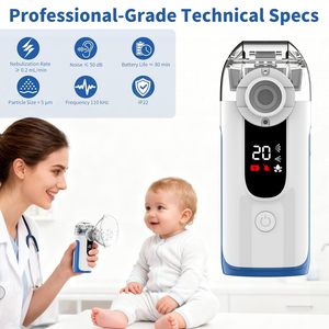 Nebulizzatore Portatile Elettrico Silenzioso Digitale Fitconn di Nuovo Design con Modalità Manuale per <span class=keywords><strong>Asma</strong></span> - Product Image 2